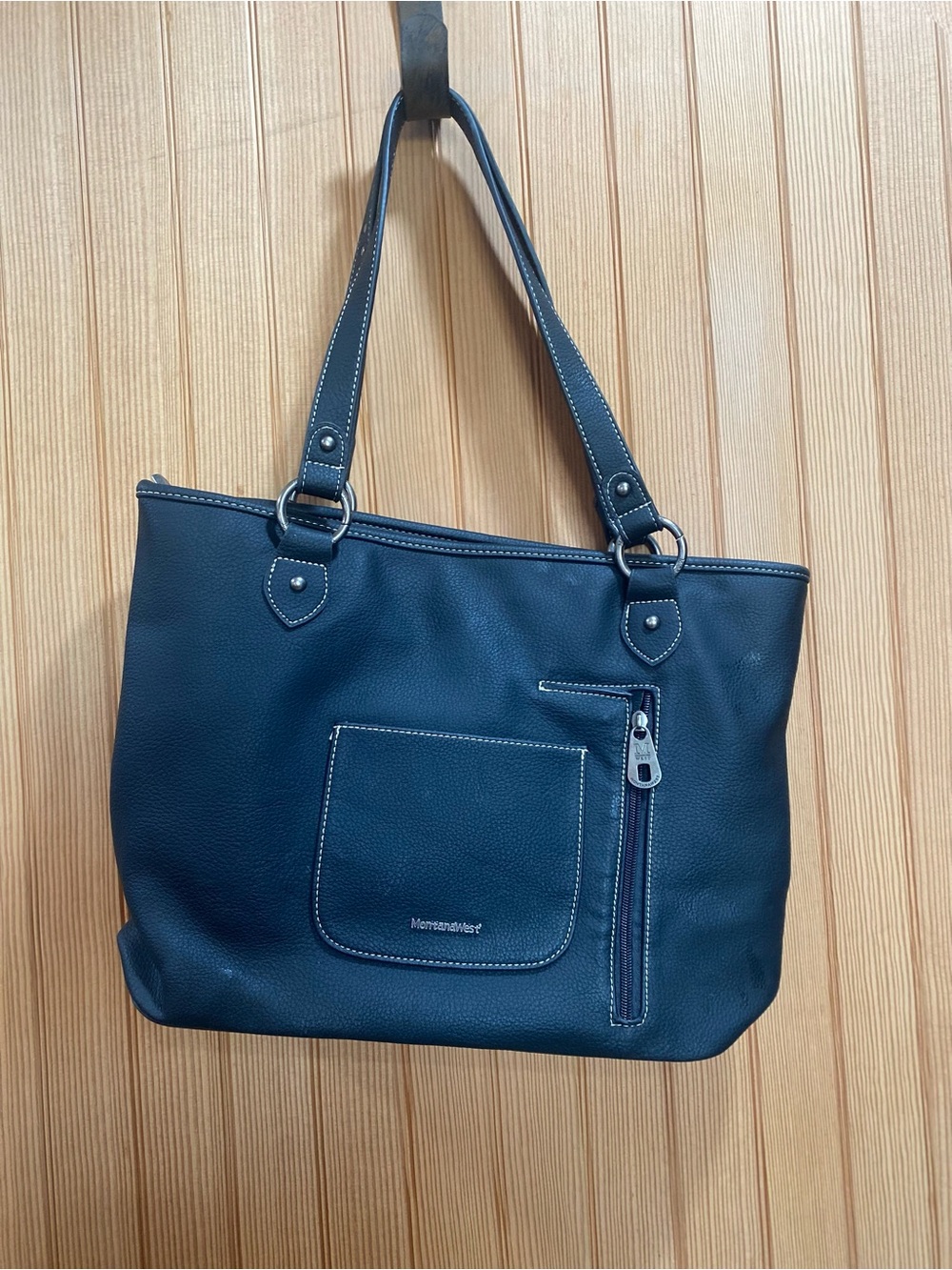 NWT Montana West Turquoise and Navy Southwestern Tote - Picture 8 of 9